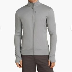 Icebreaker XL Alloy Gray Full-Zip 260 Merino Wool Quantum Jacket